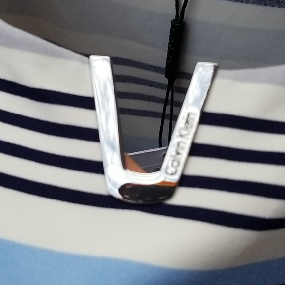 NWT Calvin Klein Sz XL Stripe Top - Picture 4 of 4